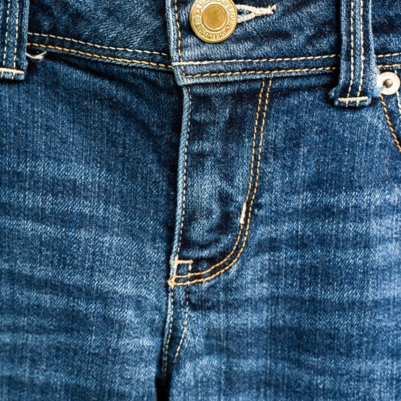 *3for$25/ 5for$39 American Eagle Slim Bootcut Mid Rise Dark Wash Stretch Jeans - Picture 10 of 11